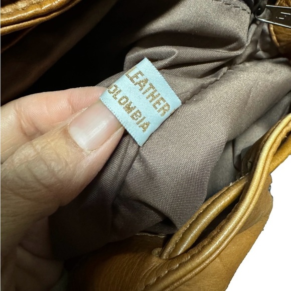 Vintage Genuine Leather Light Brown Backpack - Picture 3 of 4